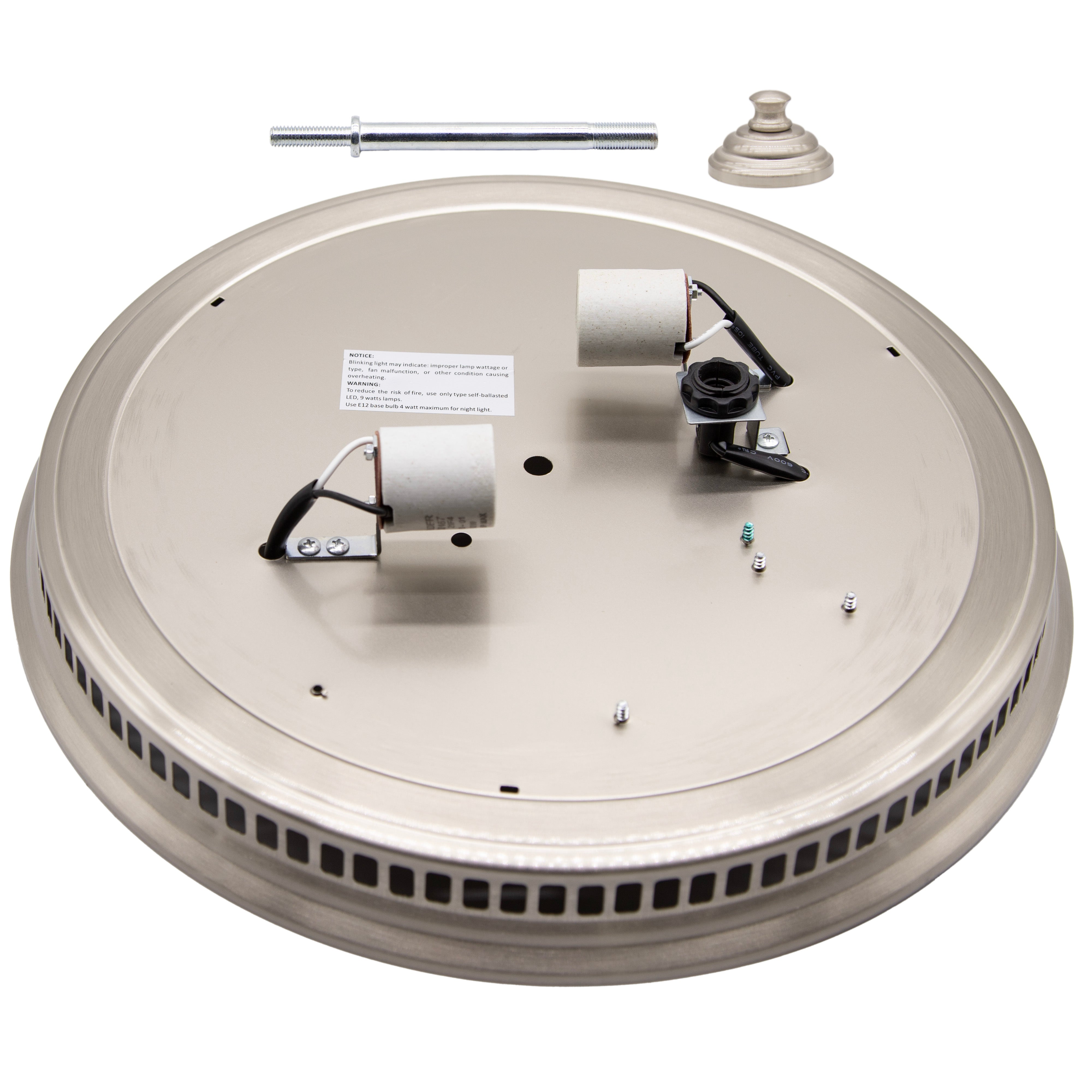 DRND110BN Replacement Grille & Finial Set (Classic 2-Light Version ...