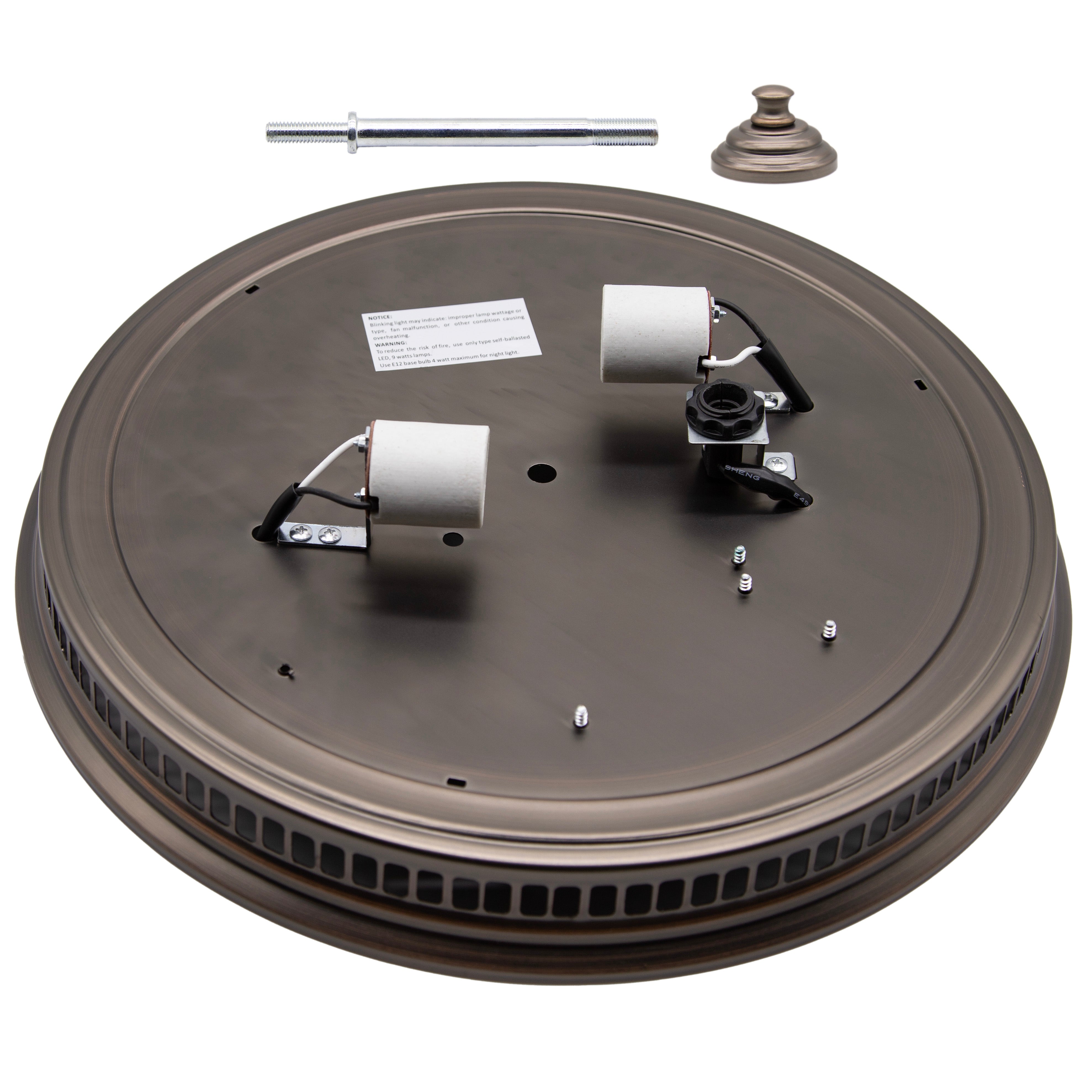 DRND110ORB Replacement Grille & Finial Set (Classic 2-Light Version ...